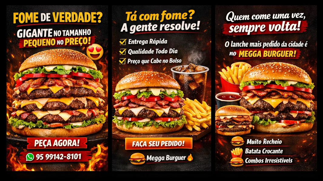 Foto da capa de Megga Burguer🍔🌭